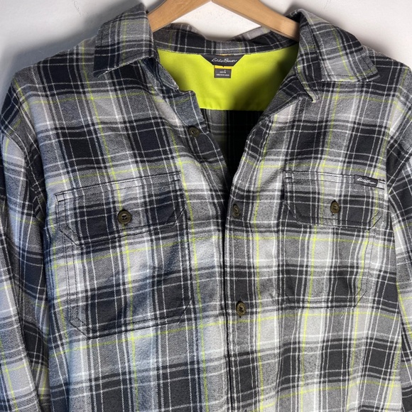 Eddie Bauer Men's Button Down Flannel Shirt - Size Large - Long-Sleeved - Picture 2 of 6